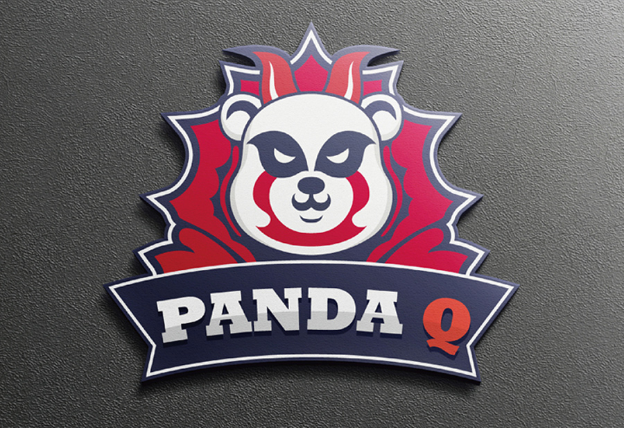 PANDA Q 卡通logo设计